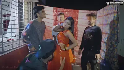 Desi Bihari Chapri Live Nude Dance Show With Hot Girl Pratibha And All Boys